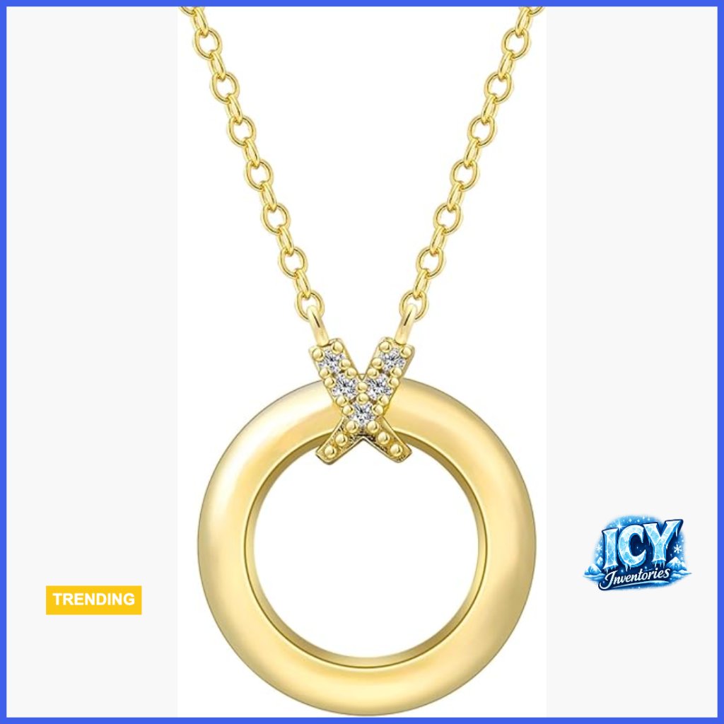 Gold Plated Silver Pendant Necklace With Lab Grown Diamond